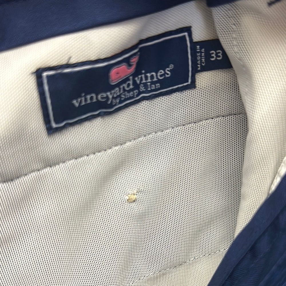 Vineyard Vines Links Shorts Men's sz 33 Navy - Picture 2 of 4